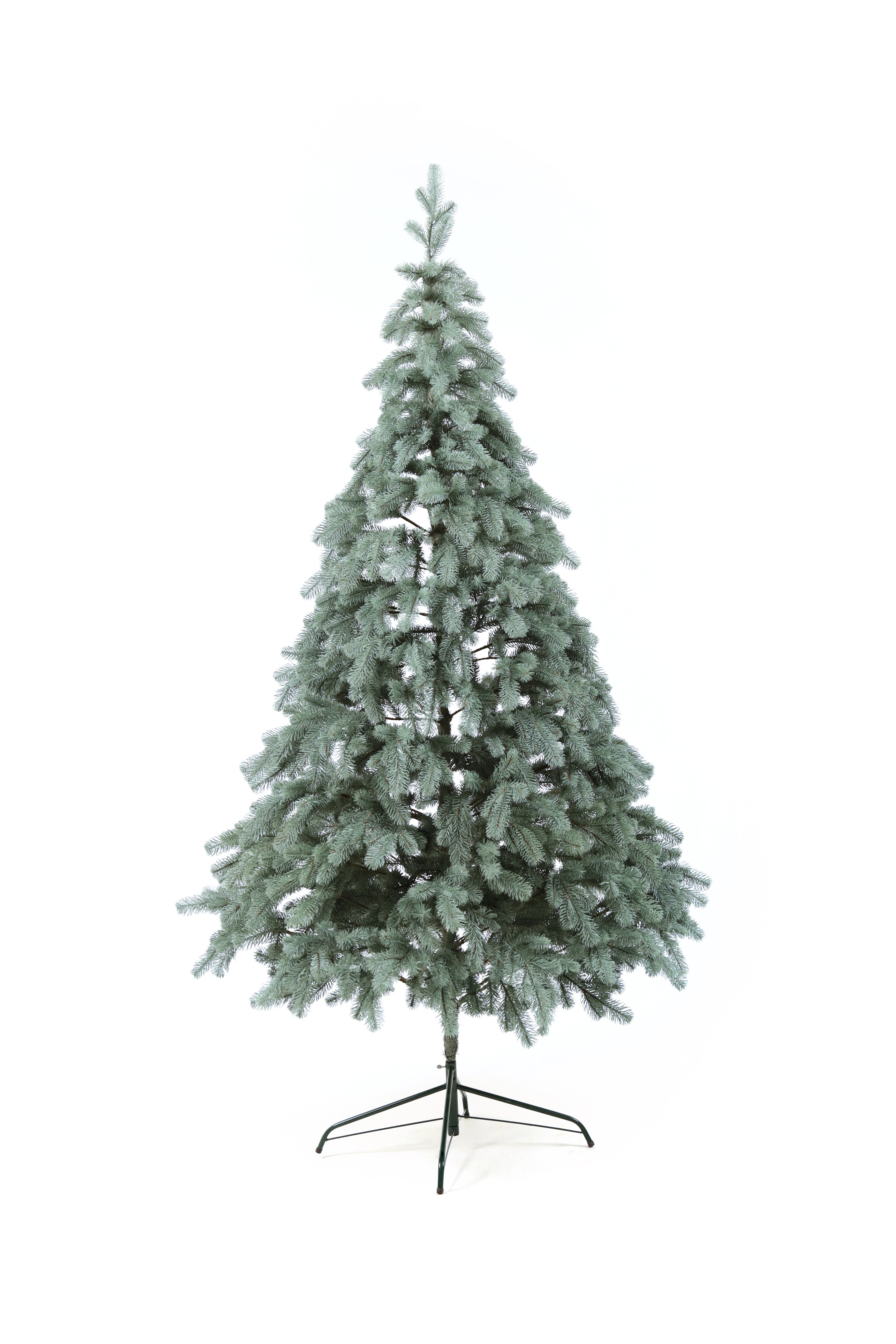 Royal Artificial Blue Christmas Tree 6-7 ft Metal Stand Realistic Holiday Home Decoration