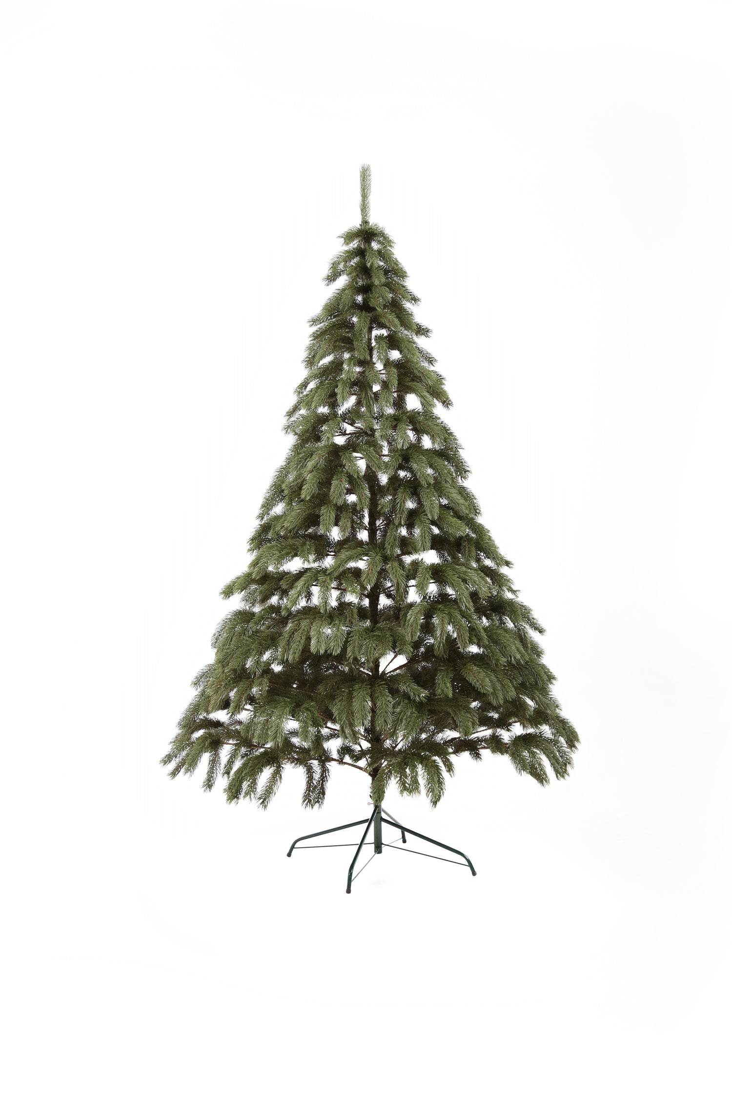 Bukovel Artificial Green Christmas Tree 6-7.5 ft Metal Stand Realistic Holiday Home Decoration