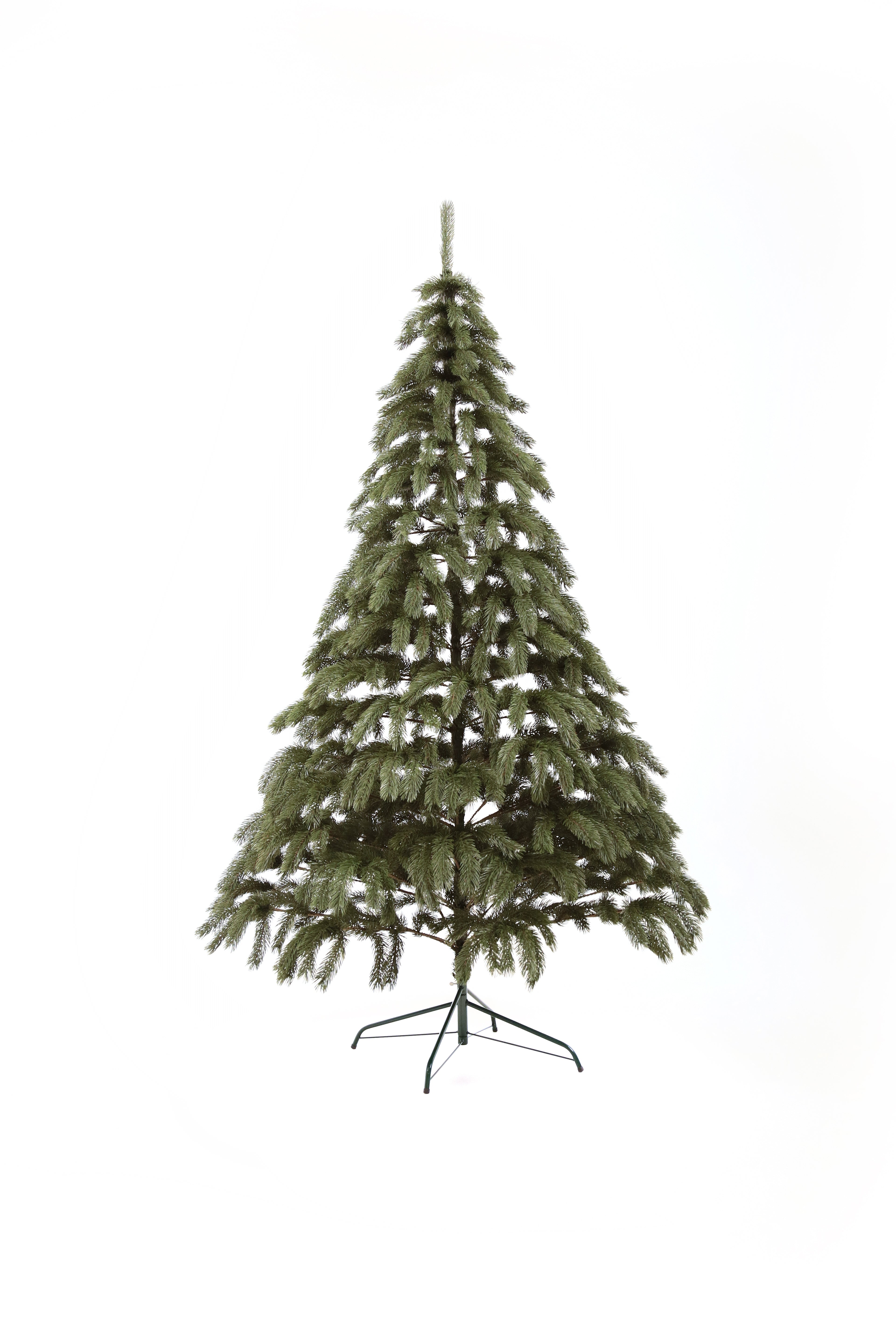 Bukovel Artificial Green Christmas Tree 6-7.5 ft Metal Stand Realistic Holiday Home Decoration