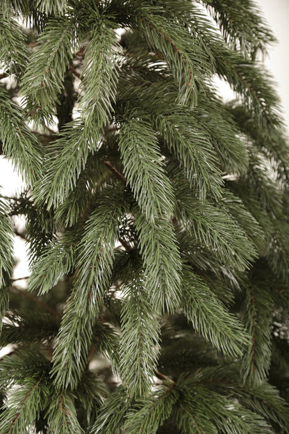 Bukovel Artificial Green Christmas Tree 6-7.5 ft Metal Stand Realistic Holiday Home Decoration