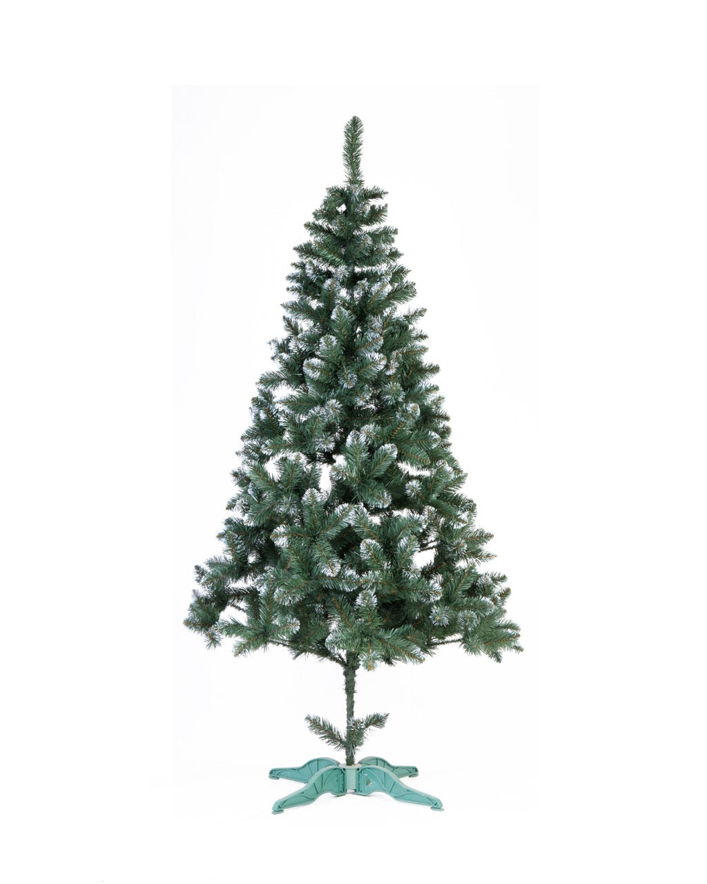Queen Artificial Green &amp; Snow Christmas Tree 6-7.5 ft Plastic Stand Realistic Holiday Home Decoration